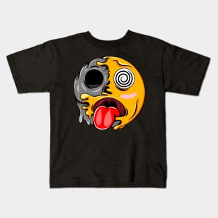 Dizzy Zombie Emoji Kids T-Shirt